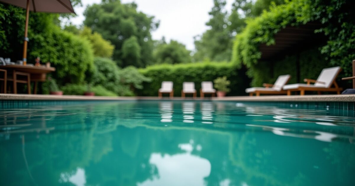 Eau de piscine verte après l'orage : causes et solutions pour la retrouver limpide