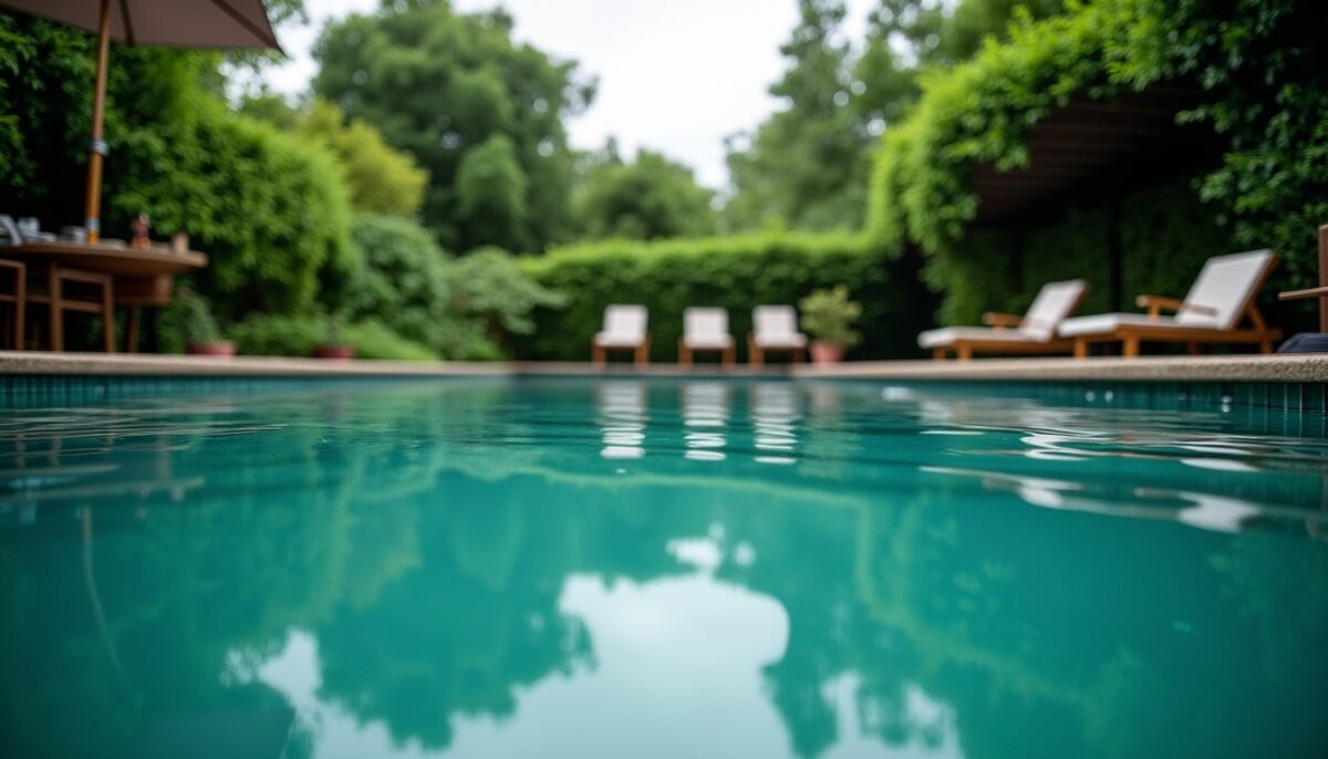 Eau de piscine verte après l'orage : causes et solutions pour la retrouver limpide