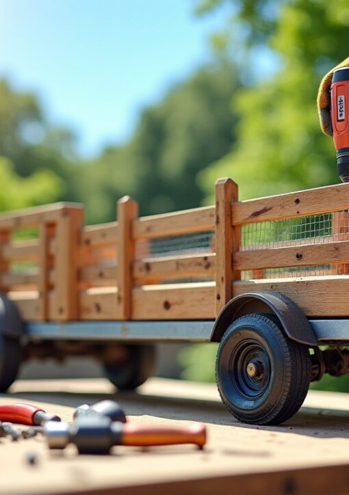 Construire une ridelle de remorque : guide complet pour bois, grillage et rehausses