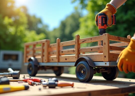Construire une ridelle de remorque : guide complet pour bois, grillage et rehausses