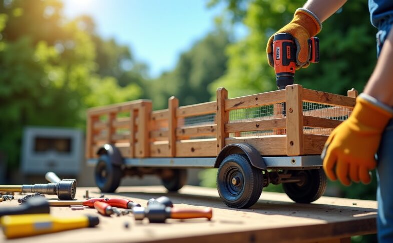 Construire une ridelle de remorque : guide complet pour bois, grillage et rehausses