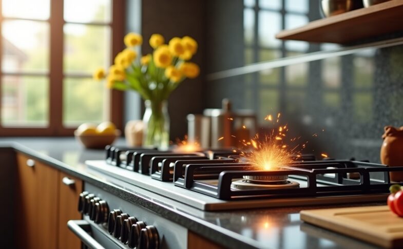 Pourquoi l’étincelle de ma plaque à gaz ne cesse-t-elle pas de crépiter ?