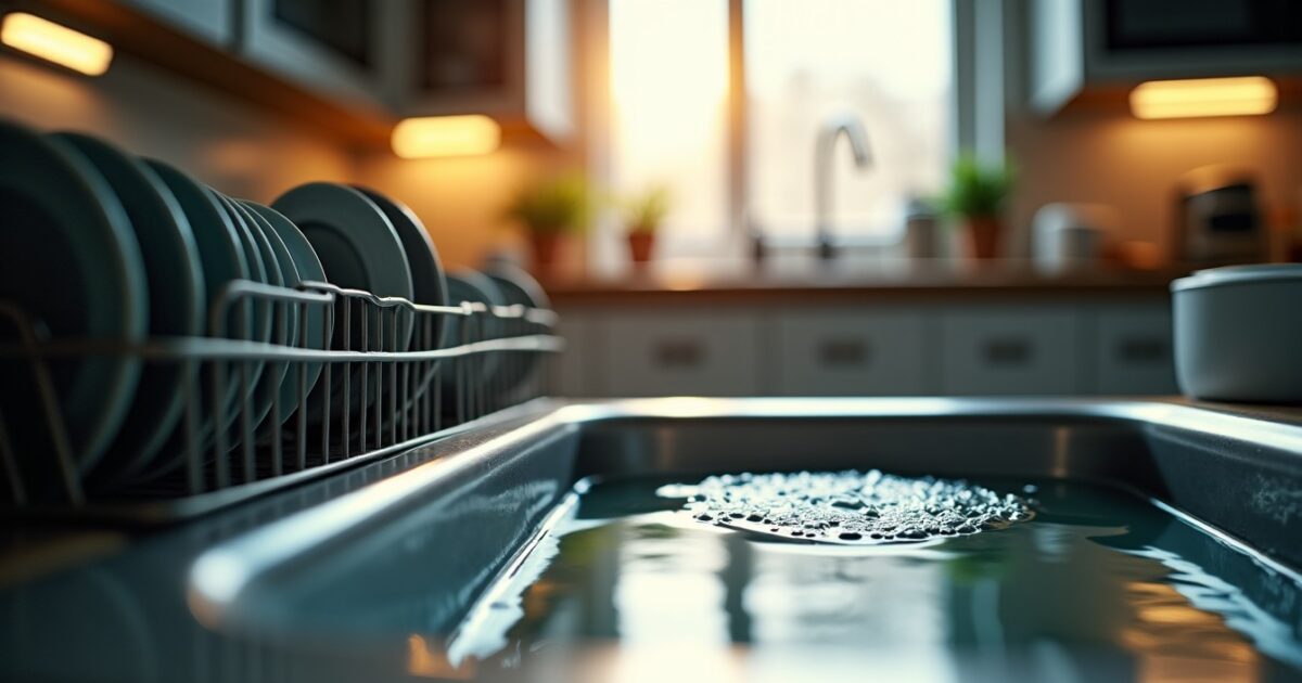 Eau stagnante au fond du lave-vaisselle : causes et solutions efficaces