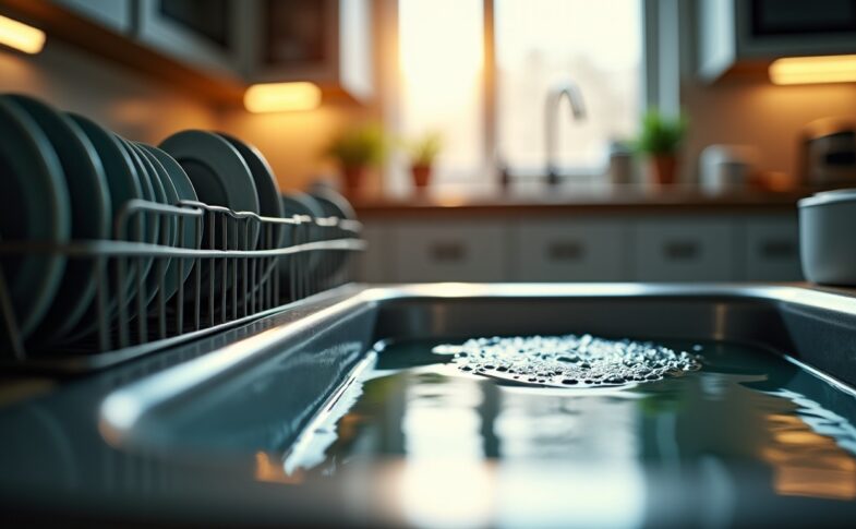 Eau stagnante au fond du lave-vaisselle : causes et solutions efficaces