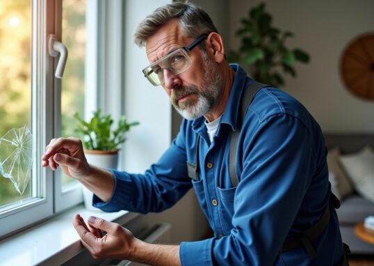 Bris de vitre à domicile : bien comprendre votre assurance et savoir quand contacter un vitrier