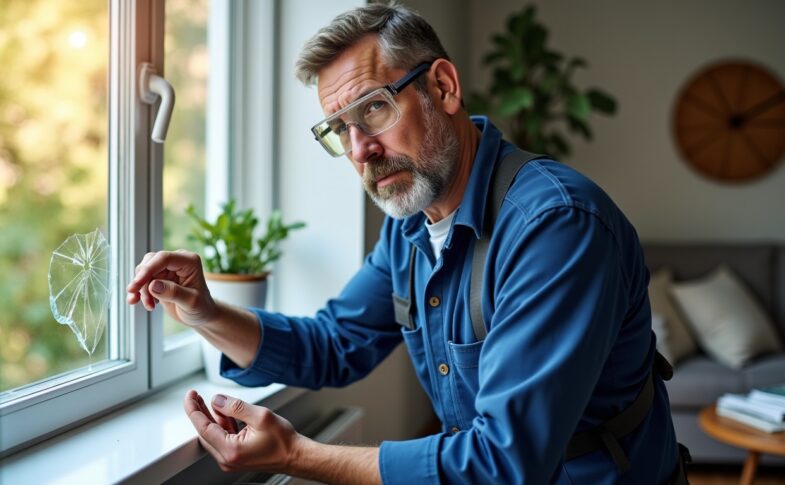Bris de vitre à domicile : bien comprendre votre assurance et savoir quand contacter un vitrier