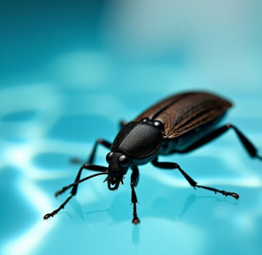 Insecte noir dans la piscine : astuces efficaces pour s’en débarrasser rapidement
