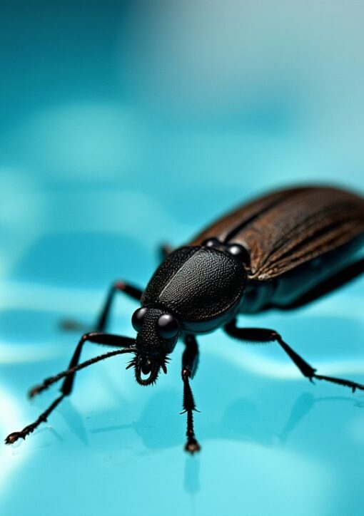 Insecte noir dans la piscine : astuces efficaces pour s’en débarrasser rapidement