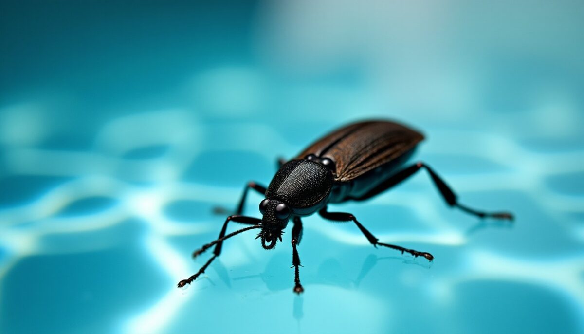 Insecte noir dans la piscine : astuces efficaces pour s’en débarrasser rapidement