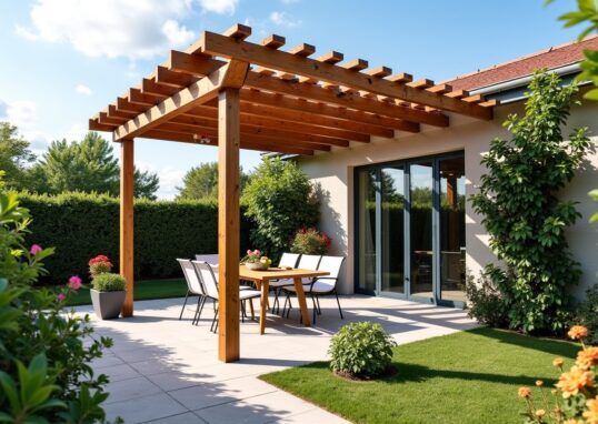 La pergola en toile : un atout astucieux pour augmenter la valeur de votre bien immobilier