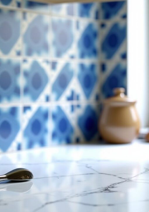 Astuces pour sublimer votre cuisine avec des carreaux de ciment bleu et blanc